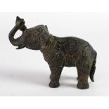 An early (possibly Middle Eastern) heavy bronze figure modelled as an Elephant,
