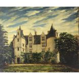 19th Century French School "Chateau des Bretignolles," Pres Chilon Indre et Loire 3h 1/2 - 5 Aout,