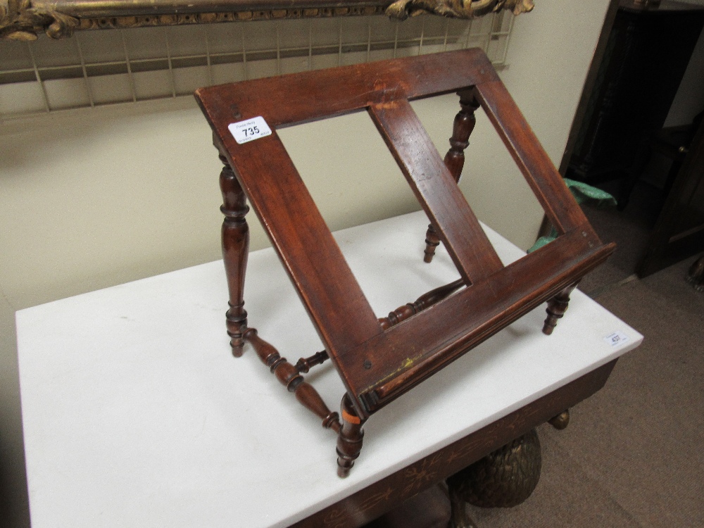 A 19th Century mahogany Bookstand, on turned supports. - Image 2 of 4