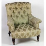 A 19th Century mahogany framed Tub Armchair,