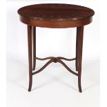 An Edwardian inlaid mahogany Centre Table,