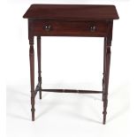 A 19th Century mahogany Side Table, of small proportions,
