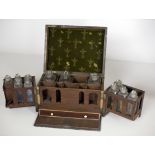 A George III period mahogany and satinwood Apothecary Box,