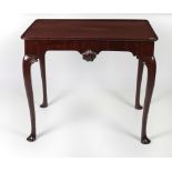 A good Irish George III mahogany rectangular Silver Table,