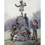 Dorothy Blackham (Irish 1896 - 1975) "Fairytale Rock," watercolour,
