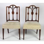 A pair of attractive 19th Century Hepplewhite style Side Chairs,