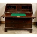 A Georgian period mahogany Bureau Chest,