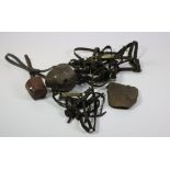 A collection of leather Bridles, Mussels, Stirrups, Bits etc. as a lot, w.a.f.