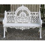 A heavy cast iron Victorian style Garden Bench, by Pierce of Wexford, approx. 118cms (46 1/2").