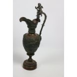 A 19th Century bronze and gilt Ewer,