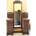 A fine quality Victorian walnut Ladies Dressing Table,