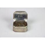 A George III silver Nutmeg Grater, by Samuel Pemberton, Birmingham 1816,