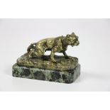An attractive 19th Century heavy bronze Model of a Mastiff,
