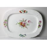 A very attractive large 19th Century hand painted English porcelain Meat Platter,
