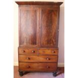 A William IV Irish mahogany Linen Press,