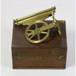 A 19th Century brass Measuring Instrument, in wooden box.