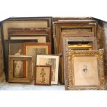A large collection of antique Prints & other Pictures, Gilt Frames, etc. As a lot.