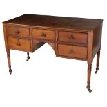 A 19th Century Irish mahogany kneehole Desk,