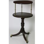 A good quality George III period two tier mahogany Dumbwaiter,