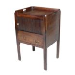 An Irish Georgian mahogany Bedside Locker,