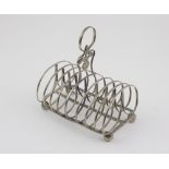 An early 19th Century English silver Toast Rack, London c.