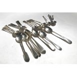 A collection of fancy silver Coffee Spoons, in sets of 4, and some silver teaspoons, approx.