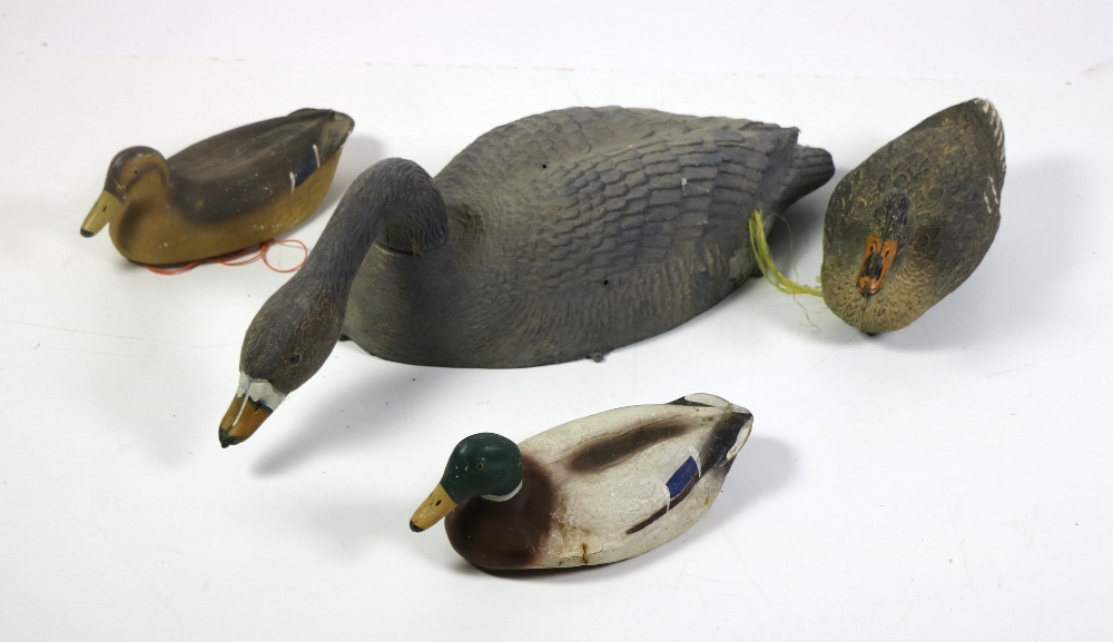 A large collection of rubber Duck & Goose Decoys, as a lot, w.a.f.