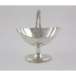 A fine plain George III Irish silver helmet shaped Sugar Bowl, Dublin c.