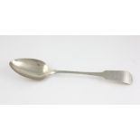 A good George IV Irish silver Serving Spoon, engraved with initials and armorial motif, Dublin c.