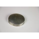 An attractive oval 19th Century silver and silver gilt Snuff Box,