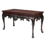 A very fine quality 19th Century Georgian style Irish mahogany Mask Table,