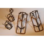 A collection of iron Saddle Wall Mounts, and other similar items, brackets etc. A lot.