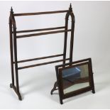 A 19th Century mahogany swing frame Dressing Table Mirror,