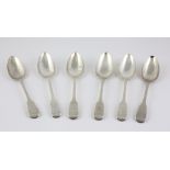 A good set of 4, Victorian Irish silver Table Spoons, Dublin c.