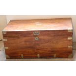 A 19th Century rectangular brass bound camphorwood Chest.