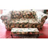 A three seater Chesterfield type Settee,