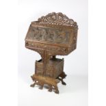 An unusual carved late 19th Century Chinese hardwood Writing Desk,