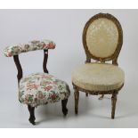 A 19th Century French giltwood Side Chair,