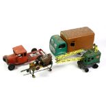 A very large collection of Edwardian Toys, Horner Train Sets, tracks etc.