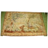 A fine Aubusson Verdure polychrome Tapestry, 19th Century,