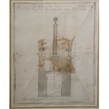 Original 18th Century Architectural Drawing Co. Carlow?: Nowlan (Michael) Architect.