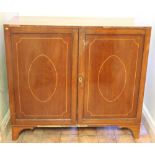 A Georgian period Irish mahogany Linen Press,