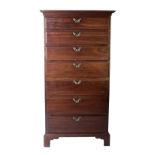 An Irish Georgian period mahogany Tallboy,