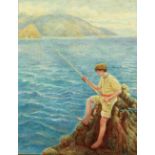 After Hamilton Macallum (1841 - 1896) "A Capri Boy," and its companion "Gathering Seaweed,