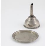 A small Irish George III silver Wine Funnel and Stand, Dublin c. 1790 - 96, possibly by Wm.