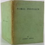 Joyce (James) Pomes Penyeach, 16mo, Paris (Shakespeare and Company) 1927, First Edn.