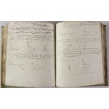 Lord Mountjoy's Own Manuscript Maths Book Manuscript: Notebook, 20 x 15 cm, bound in white vellum,