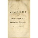 Murdoch (Patrick) An Account of Sir Isaac Newton's Philosophical Discoveries in Four Books by Colin