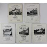 Country House Sale Catalogues Northern Ireland: A group of five Country House Sale Catalogues,