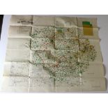 Pre-Boundary Commission Map Irish Map: Population Map of The North of Ireland, Lg. fold. cold.